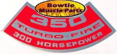 69 70 Ss 350 L48 Camaro Nova Corvette Impala Chevelle 350 300Hp Engine Decal 1