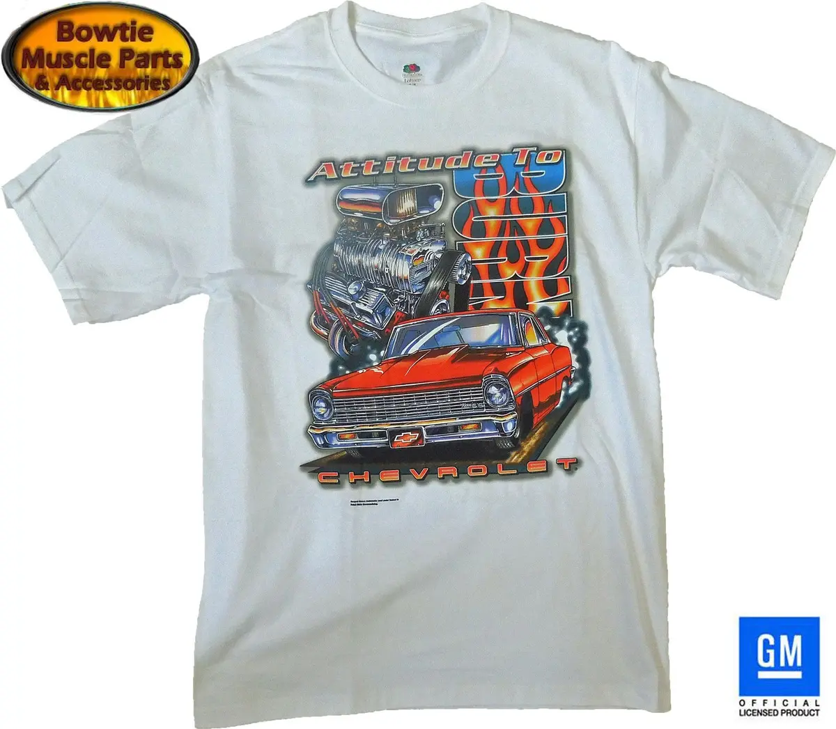 66 67 Nova Ss Attitude To Burn T-Shirt Chevy Ii 62 63 64 65 68 69 70 1
