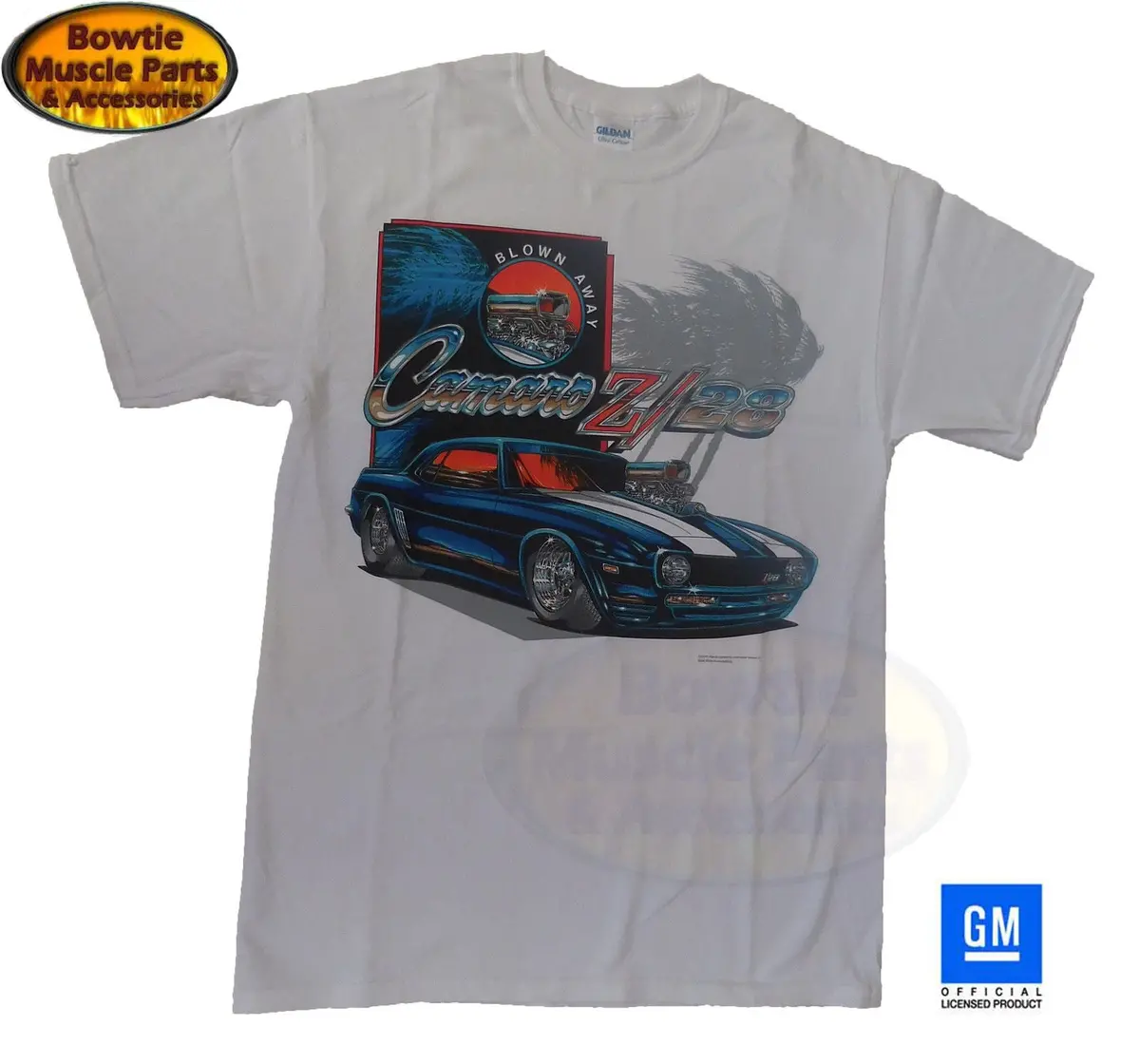 67 68 69 Camaro Blown Away T-Shirt Tee Shirt White Offically Gm Licensed 1