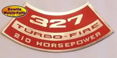 67 68 69 Camaro 327 210 Hp Turbo-Fire Engine Decal 1