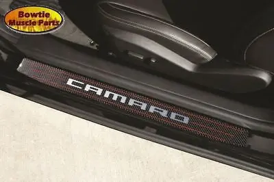 2010 2011 Camaro Door Sill Plates Carbon Fiber Gm Lic 1