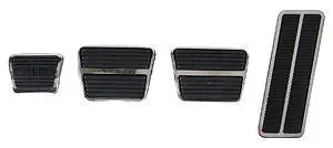 67 68 Camaro Pedal Pad Trim Kit Drum Brakes Manul Trans 1