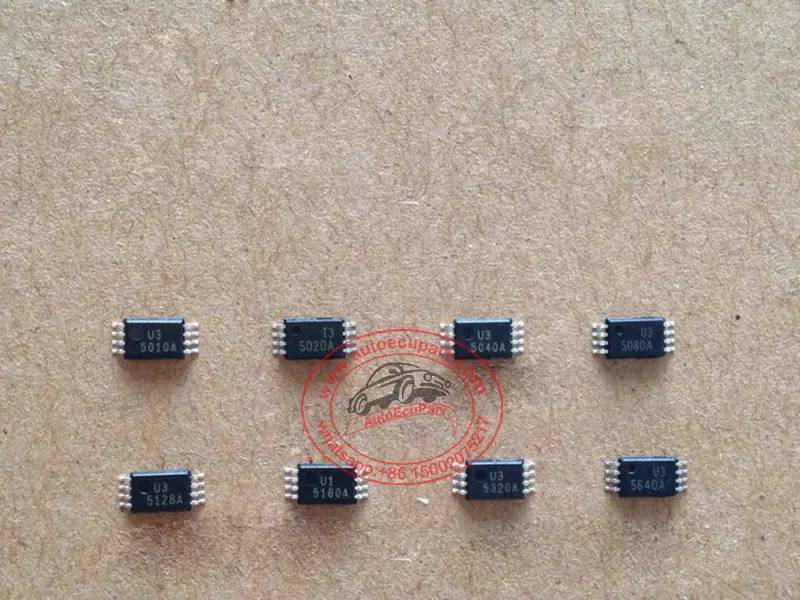 40Pcs/Lot Tssop8 25010 25020 25040 25080 25128 25160 25320 25640 Eeprom Chip Component Ic Original New 1