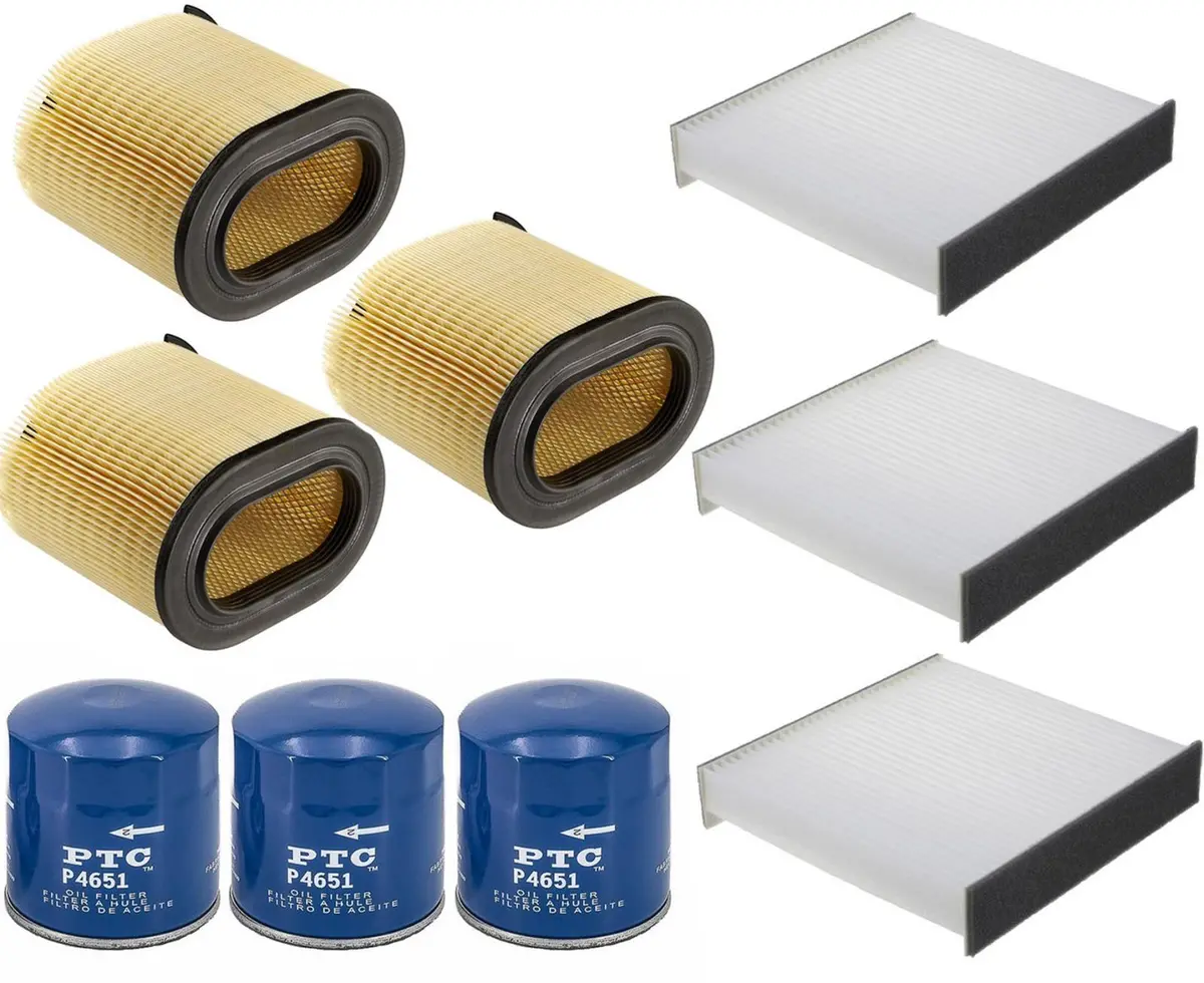 Engine And Cabin Air Oil Filter Fits For 2017-2019 Ford F250 Super Duty 6.2L 9Pc 1