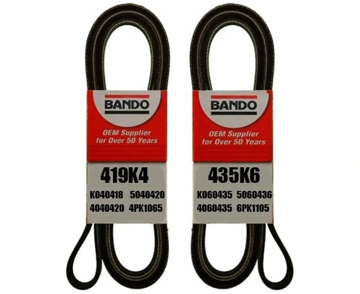 2 Serpentine Belt Kit 98-99 Acura Cl 2.3L 98-02 Fits Honda Accord 2.3L 1
