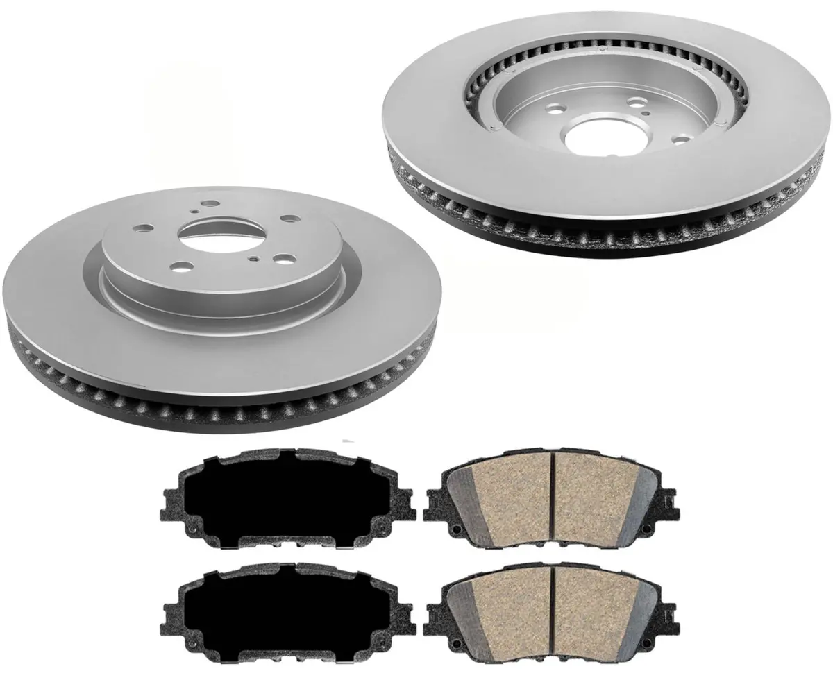 Front Brake Rotors & Ceramic Pads For Toyota C-Hr 2020-2021 Japan Built 1
