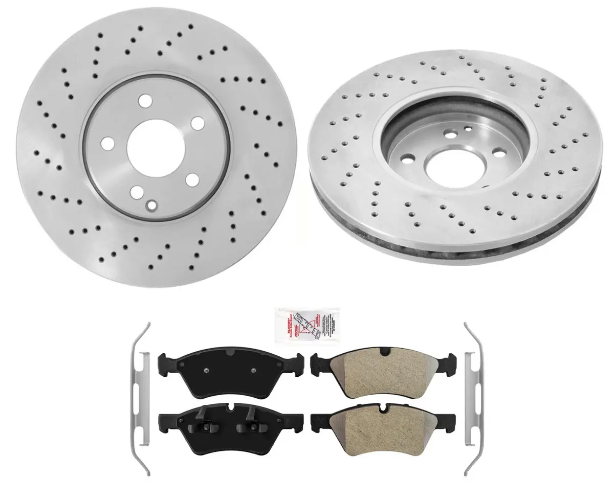 330Mm Front Disc Brake Rotors For 07-09 Mercedes Benz E350 4Matic Sport Package 1