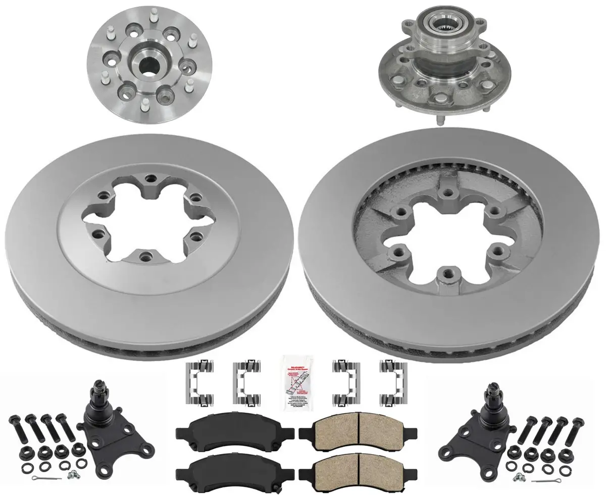 Wheel Bearing Hub Assembly Brake Kit For 09-12 Chevrolet Colorado 4 Wheel Drive 1
