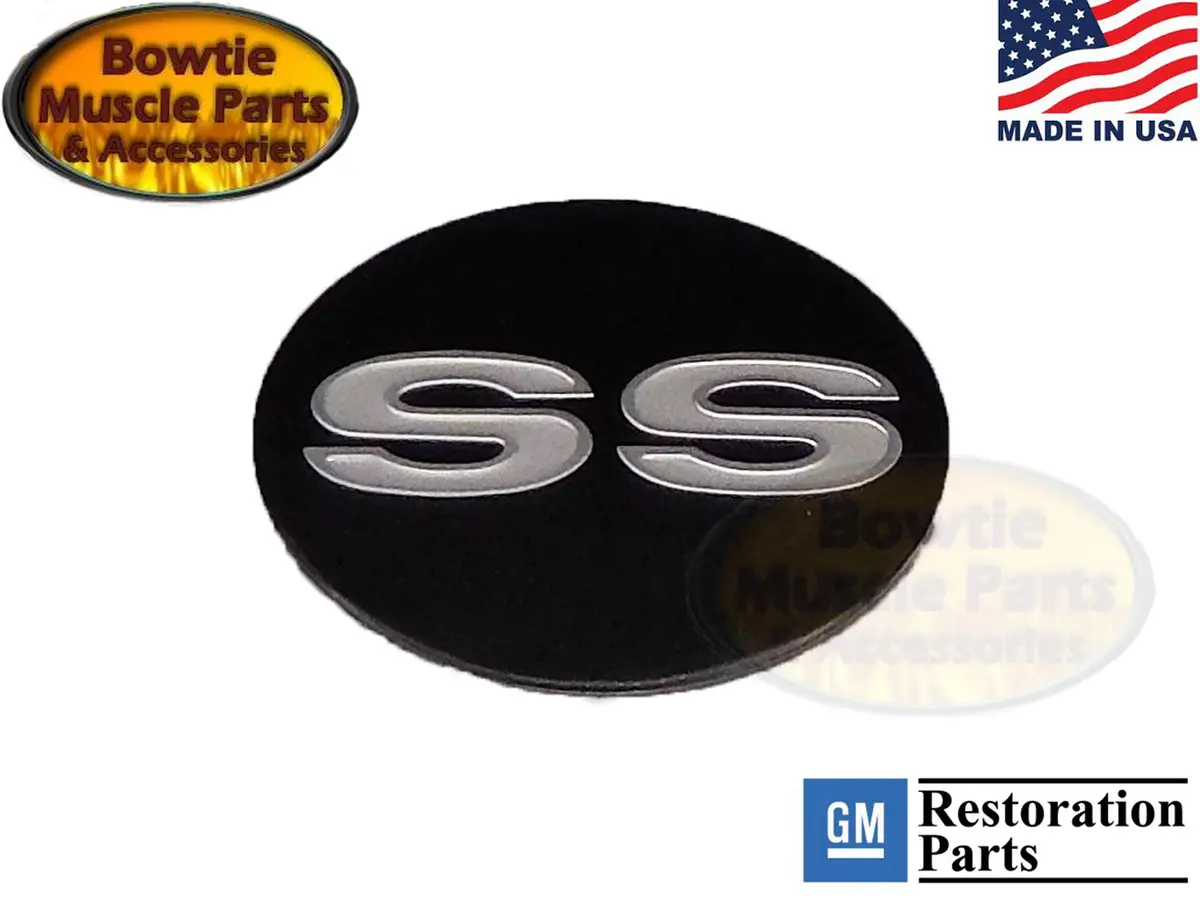 69 Camaro Ss 69-70 Chevelle Nova Center N66 Wheel Cap Embossed Ss Decal Set 2