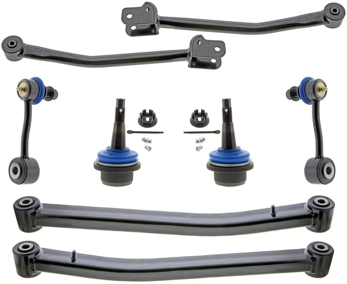 Mevotech Front Upper & Lower Arms Ball Joints Links For Jeep Wrangler 2018-2024 1