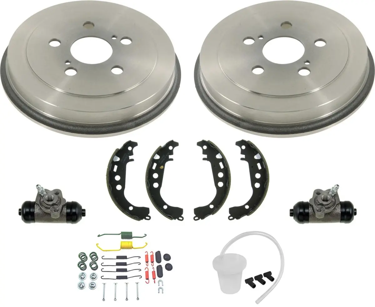 Rear Drums Rear Brake Shoes Wheel Cylinders Hardware For Toyota Prius 2004-2009 1