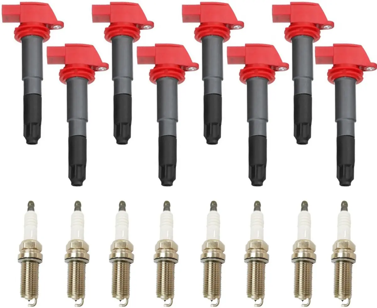Ignition Coil & Spark Plugs For Porsche Cayenne 4.8L 08-18 Panamera 4.8L 10-16 1