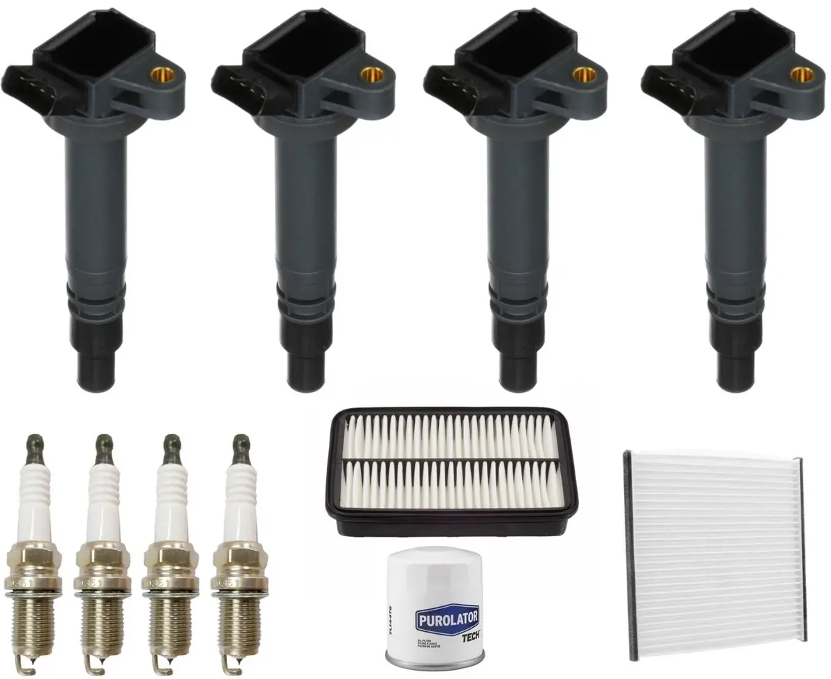 Ignition Coil Platinum Spark Plugs & Filters For Toyota Celica 1.8L 2000-2005 1