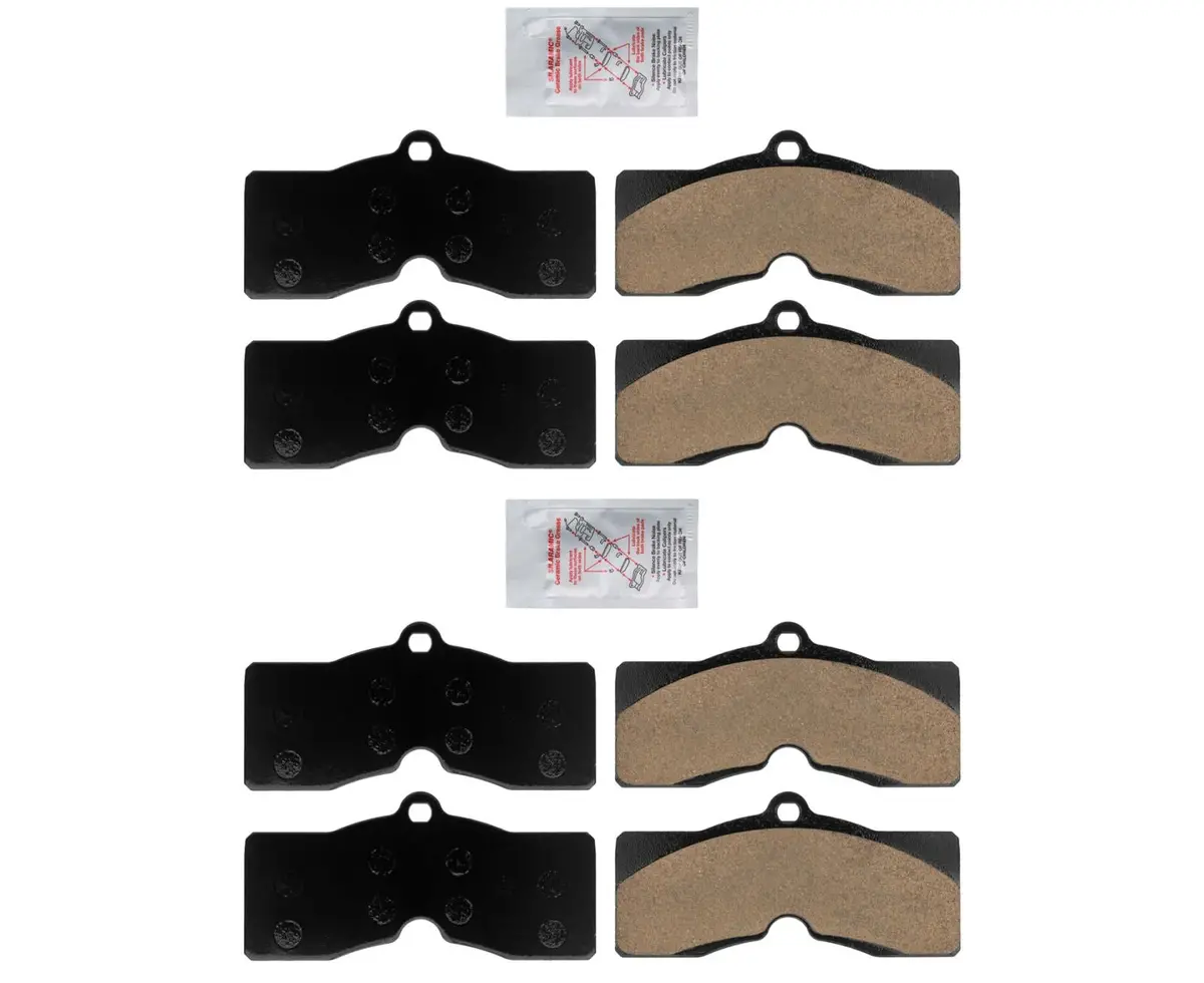 For Chevrolet Corvette 1975-1982 Front + Rear Ameristar Ceramic Disc Brake Pads 1