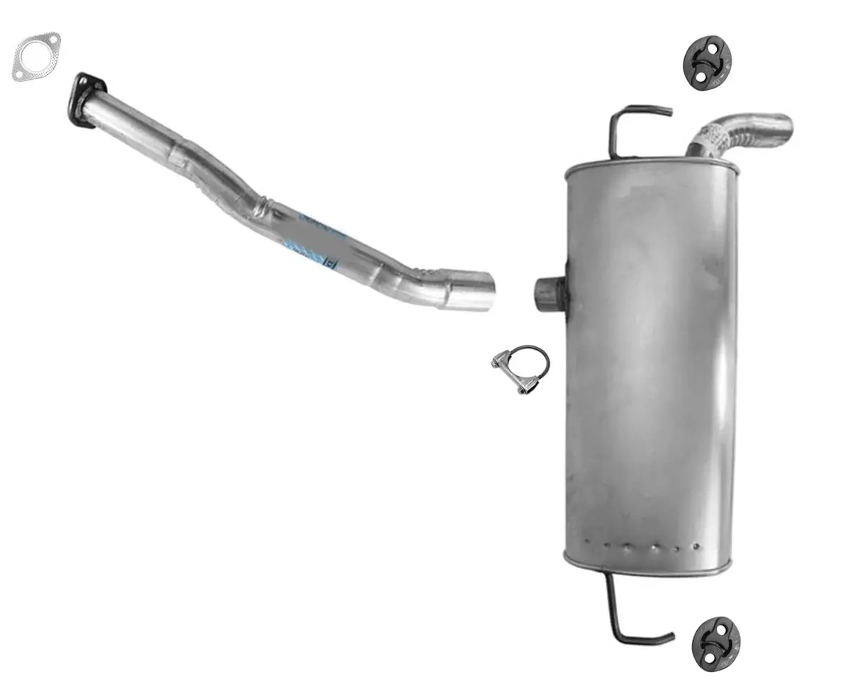 Rear Muffler W/ Gasket Hangers For 2010-2013 Hyundai Tucson 11-12 Kia Sportage 1