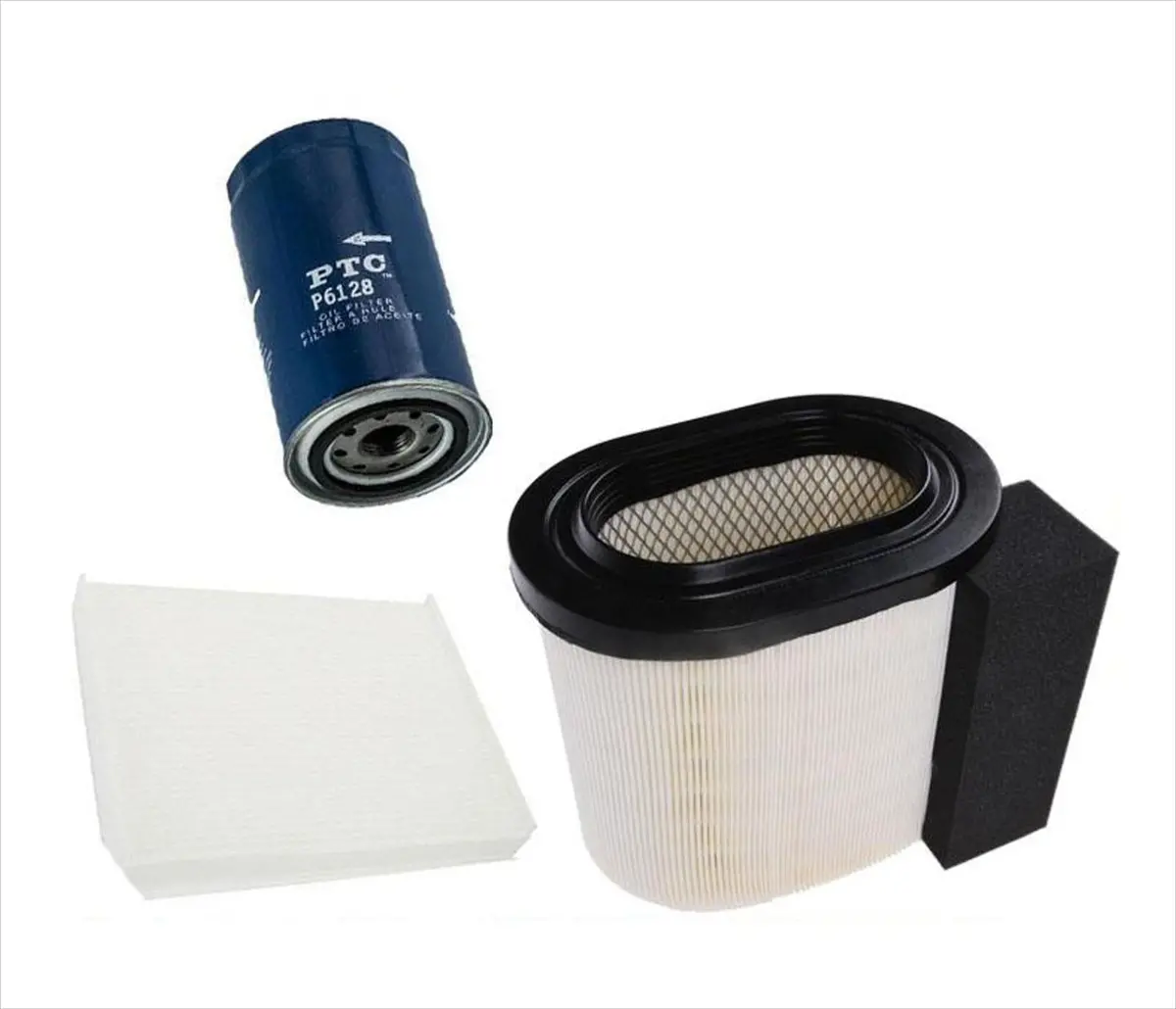 Air Filter Cabin Filter & Oil Filter 3 Pieces For Ford F-250 6.7L 2017 2018 2019 1