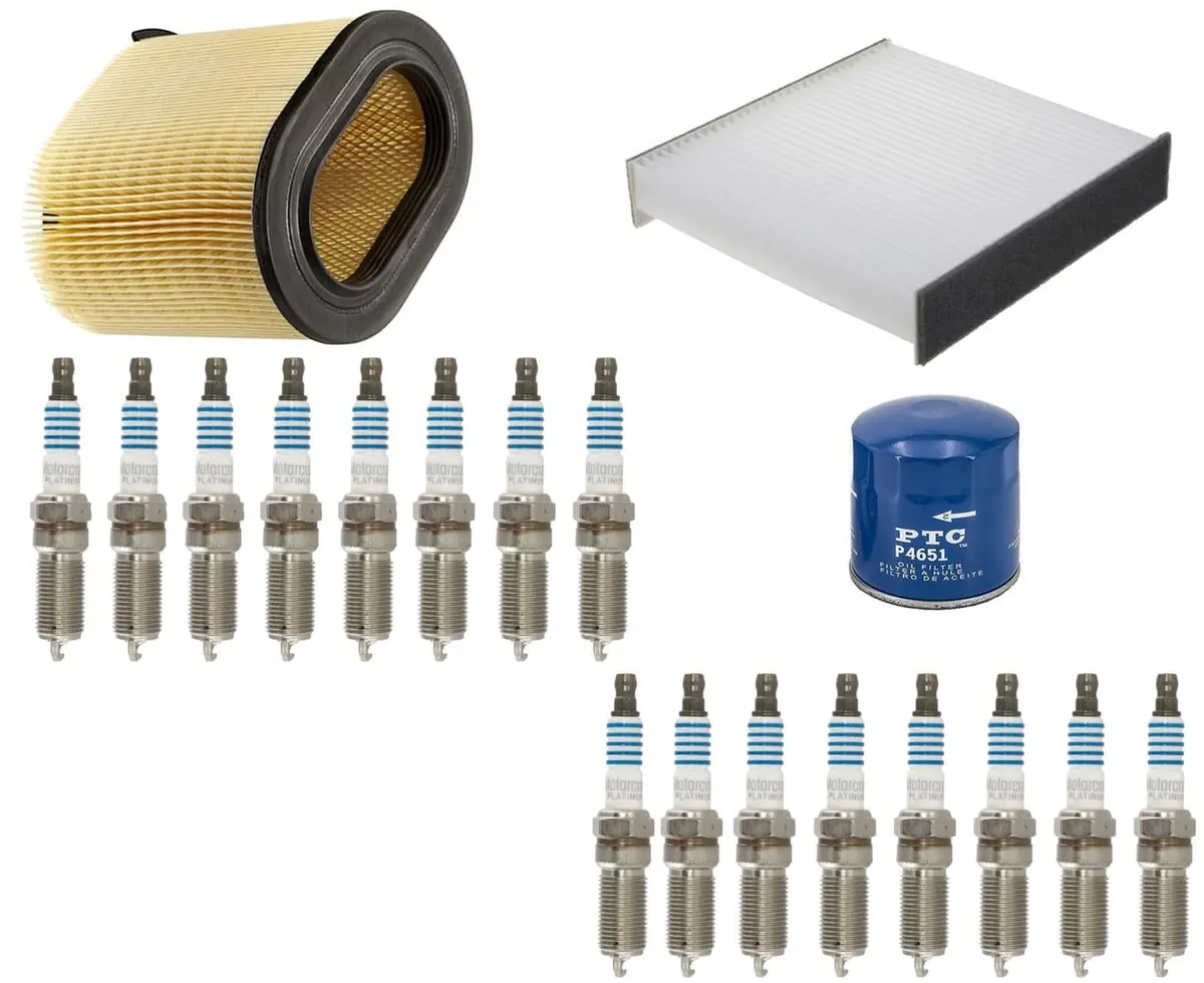 Engine And Cabin Air + Oil Filter Plugs For 17-2019 Ford F250 Super Duty 6.2L 1