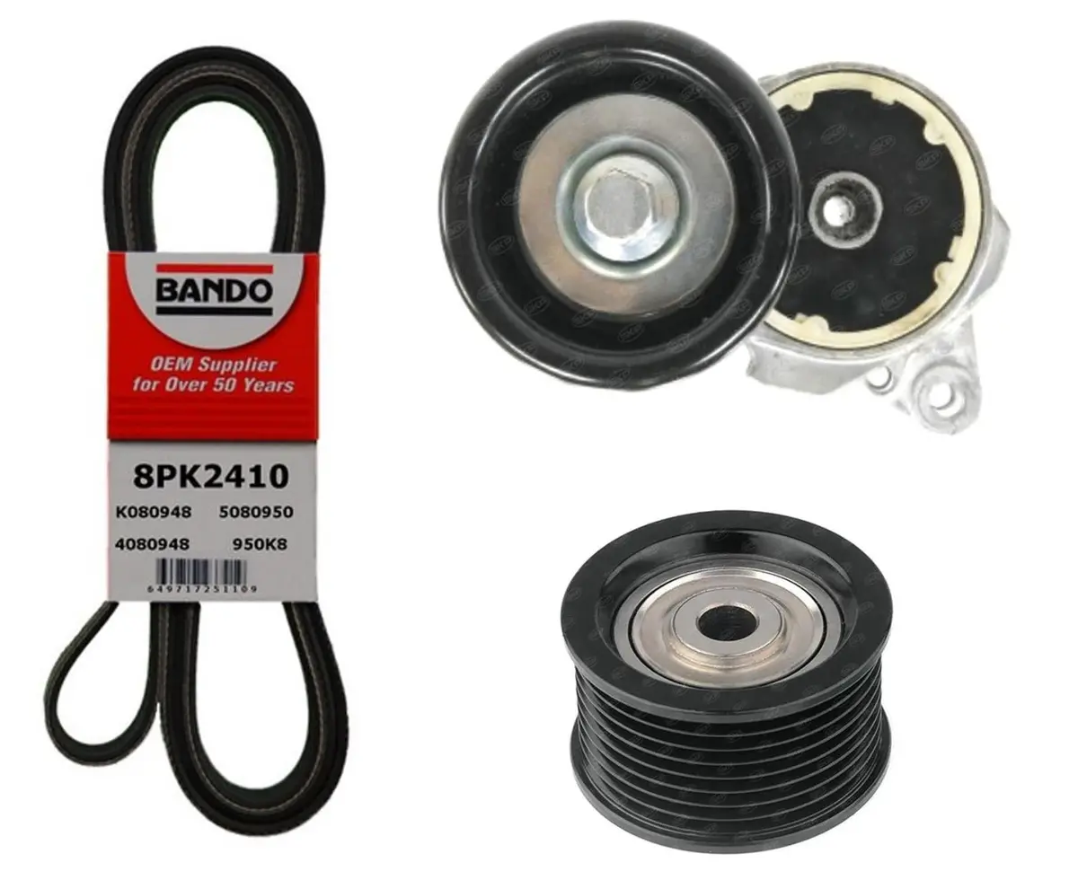 Serpentine Engine Fan Belt & Tensioner Assembly For Lexus Gx460 Lx570 2008-2021 1