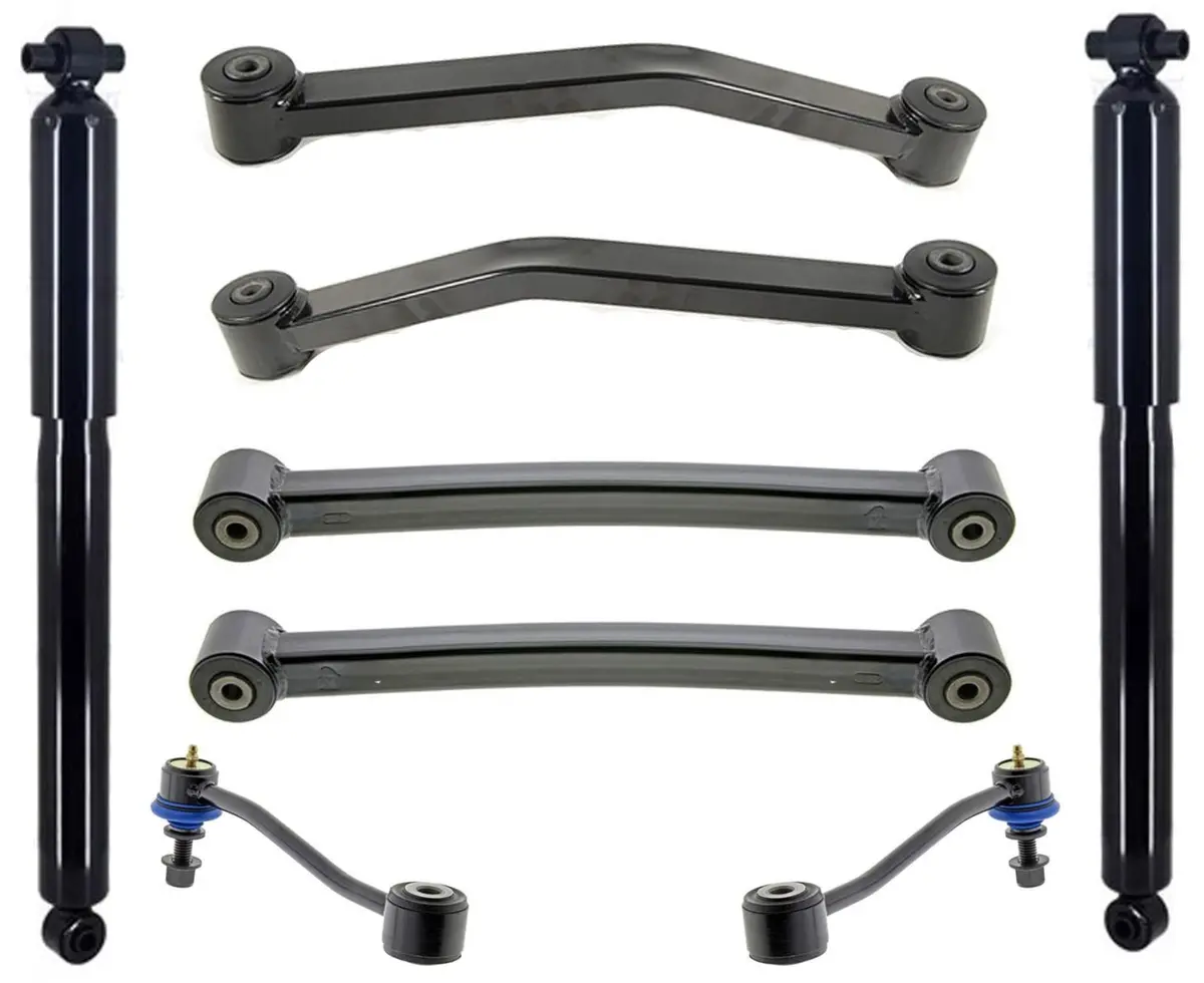 Rear Shocks Absorber Control Arms & Sway Bar Links For Jeep Wrangler 2018-2025 1