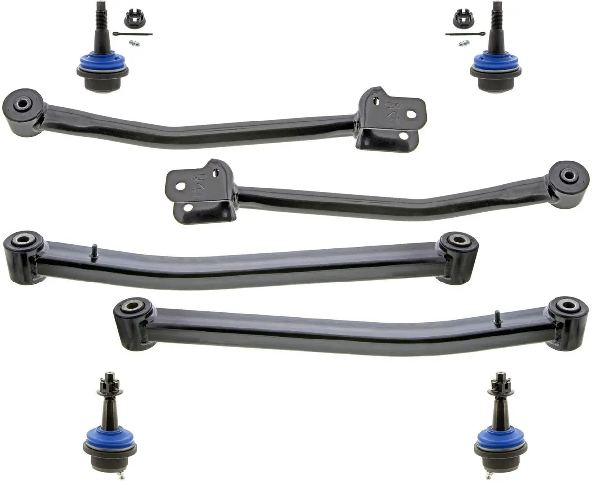 Mevotech Front Upper & Lower Control Arms Ball Joints For Jeep Wrangler 18-2025 1