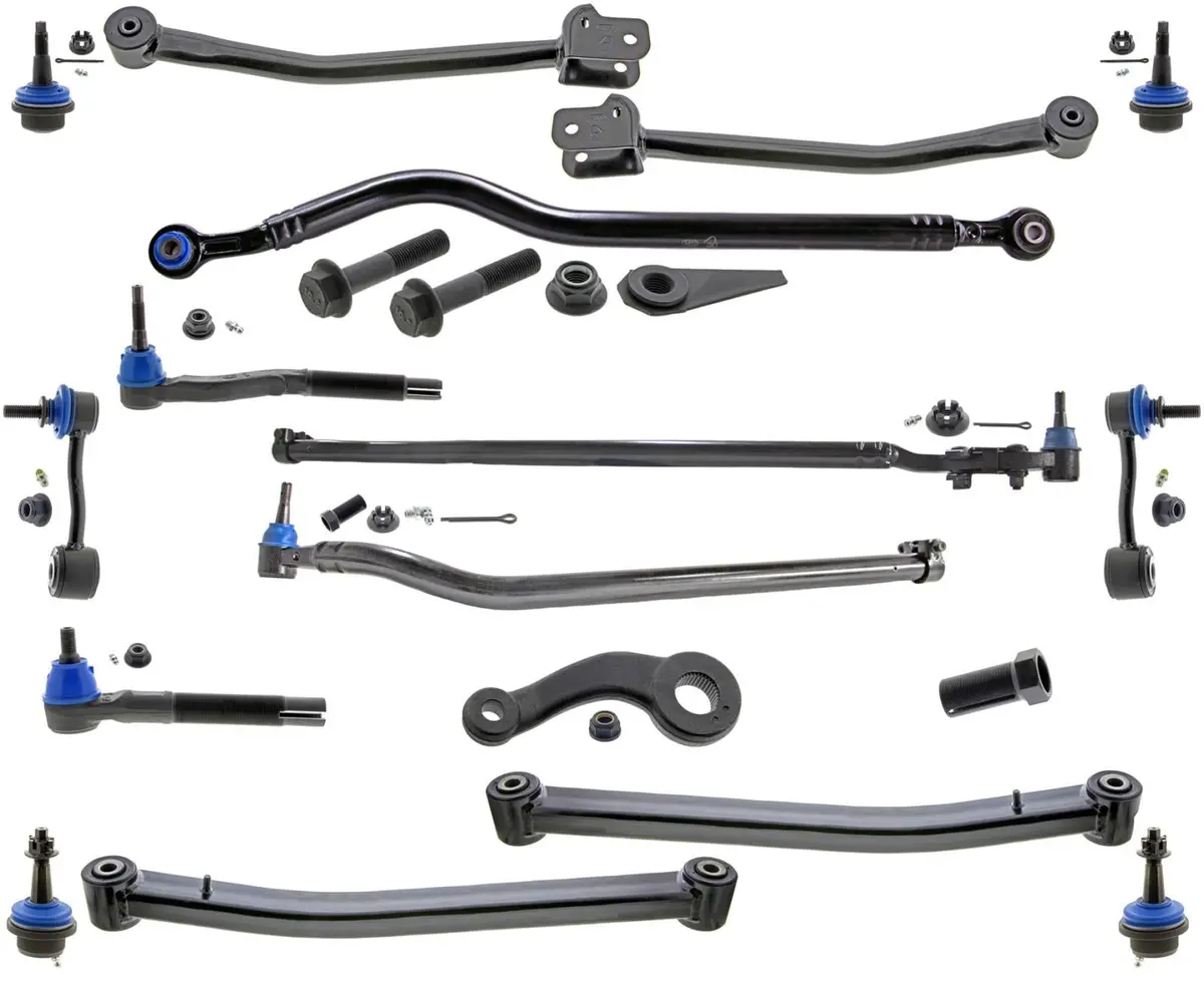 Track Bar Control Arms Ball Joints Tie Rods Pitman Arm For Jeep Wrangler 18-2024 1