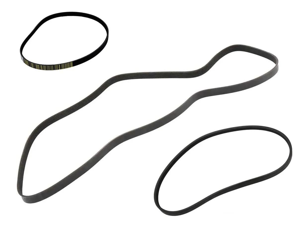 3Pc Engine Belts Kit For Chevrolet Silverado 2014-2018 4.3 5.3 6.2L 1