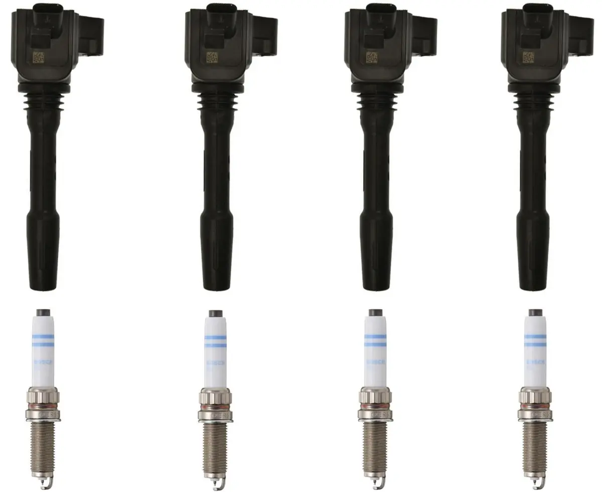 4 Direct Ignition Coil & Platinum Spark Plugs Kit For Bmw 230I 2.0L 2017 20 2021 1