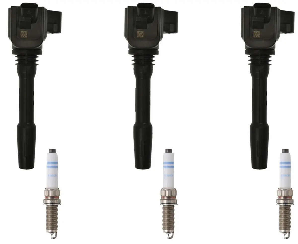 3 Direct Ignition Coil & Platinum Spark Plugs Kit For Mini Cooper 1.5L 2014-2019 1