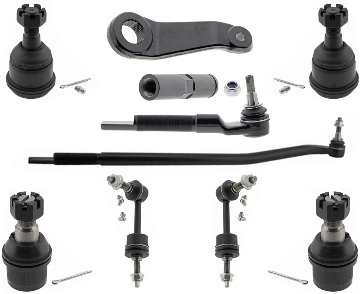 Front Ball Joints Tie Rods Pitman Arm Drag Link For Ram 2500 2014 2017 2018 4Wd 1