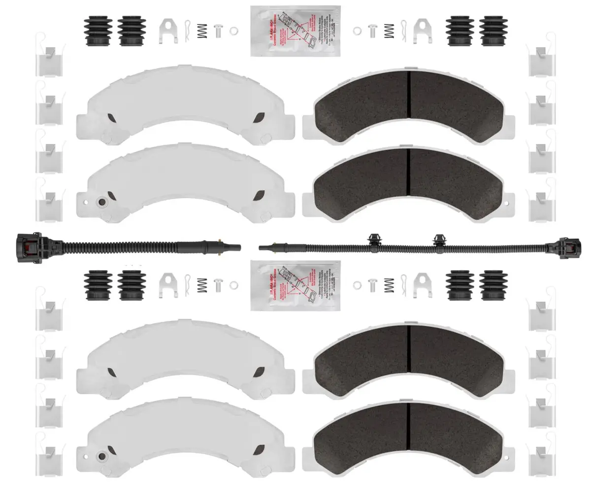 Front & Rear Brake Pads For Hino 155 2012-2017 Galvanized Hino 155 Wear Sensor 1