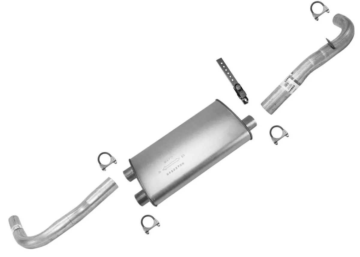 Chevrolet Camaro Firebird Dual Exhaust Rear Muffler + Tail Pipes 1993-1997 1