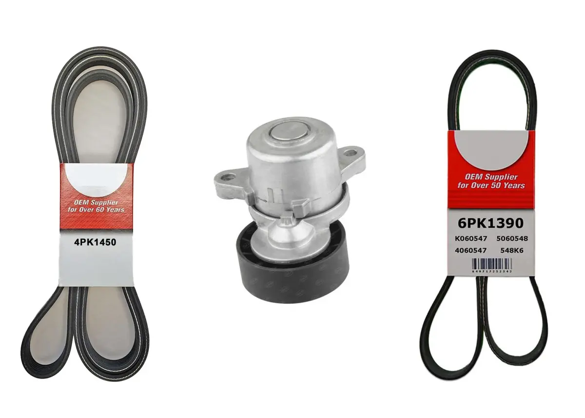 Belt Tensioner Serpentine & Power Steering For Ford Transit 3.5L 3.7L 2015-2022 1