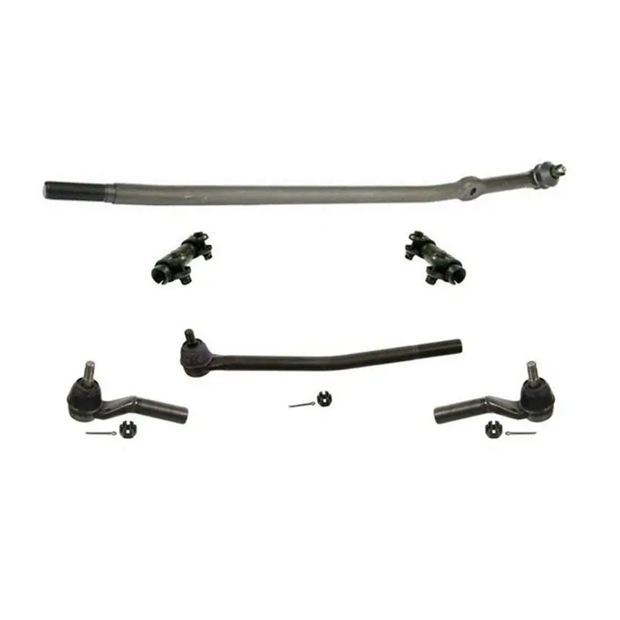 Front Drag Link Tie Rod & Sleeves For Ford E-150 E-250 E-350 2008 2009 2010 2014 1