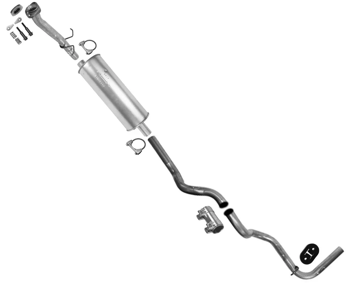 For 1990 1992 Ford Ranger 2.3L W/ 114" Wheelbase Muffler Tail Pipe Exhaust Sys 1
