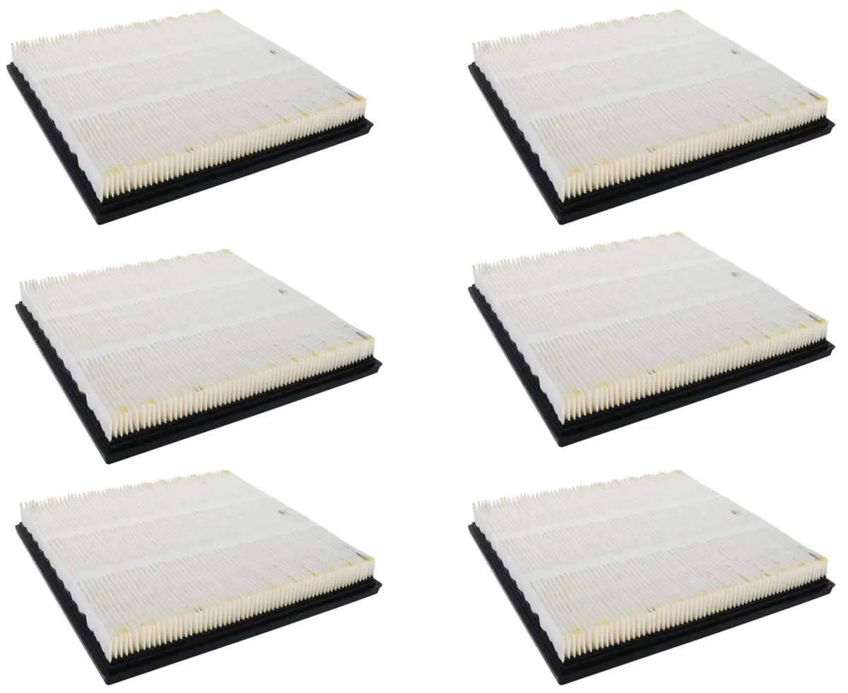 6 Pack Engine Air Filter For Ford E-350 Super Duty 7.3L V8 2021 2022 2023 2024 1