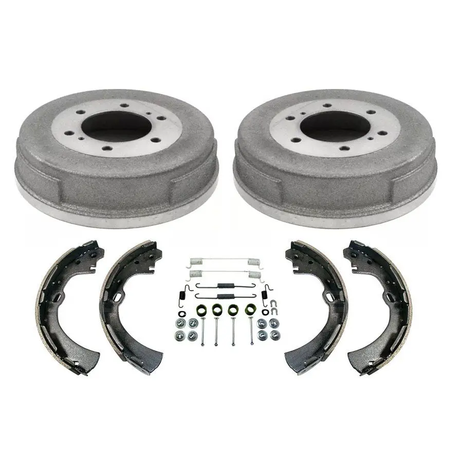 Brake Drums Shoes & Springs For 1998-2004 Nissan Frontier 2.4L Rear Wheel Drive 1