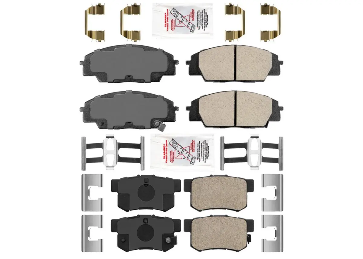 Ame Improved Performance Disc Brake Pads Hardware For Honda Civic Si 2006-2011 1