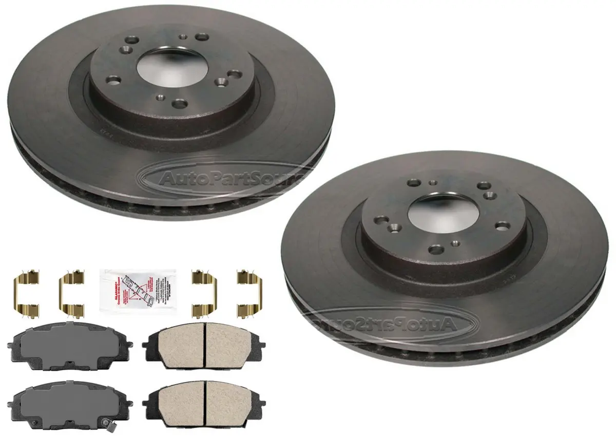 Performance Carbon Disc Brake Rotors Pads For Honda Civic Si 2006-2011 1