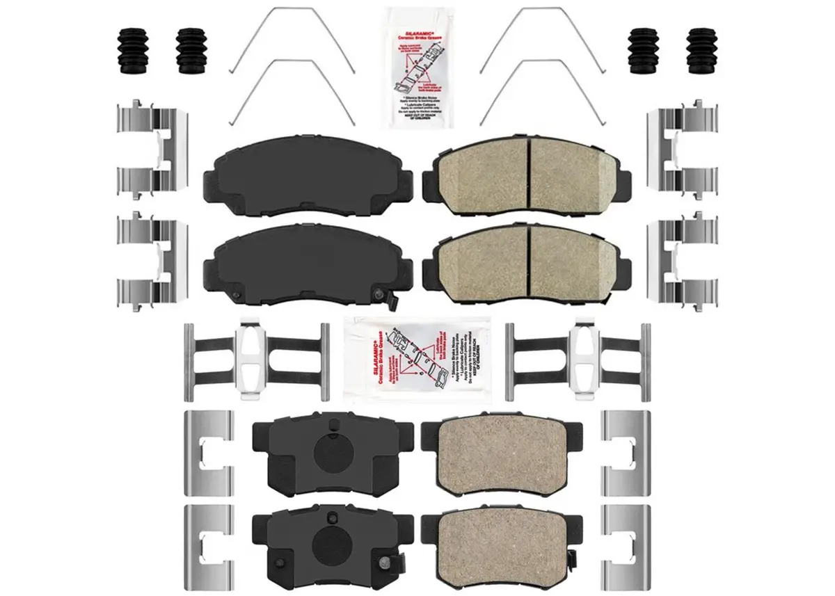 Ame Improved Performance Disc Brake Pads Hardware For Acura Csx 2006-2011 1