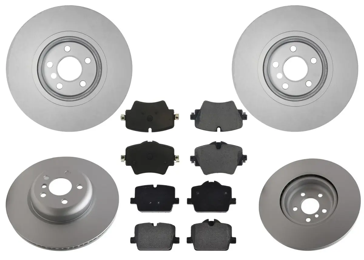 Front Geo Coated Disc Brake Rotors & Brake Pads For Bmw 330E 430I 2021-2022 2.0L 1