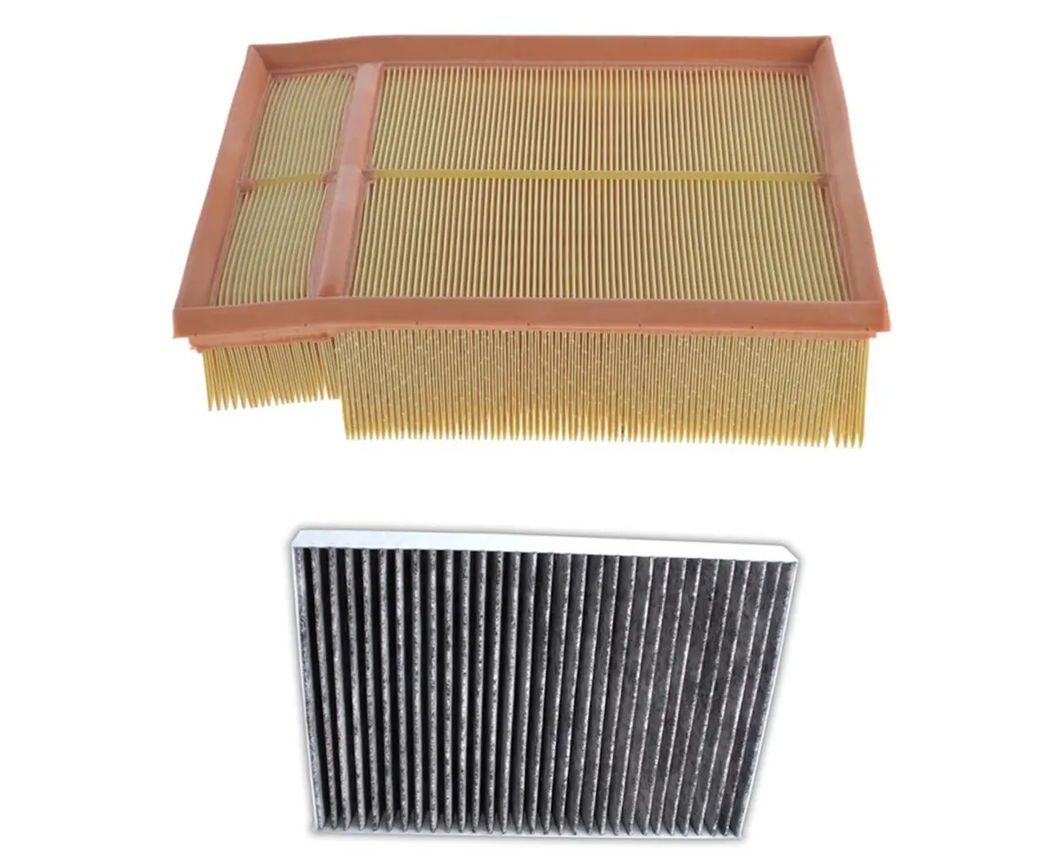 Engine Air Filter & Cabin Filter For Audi S4 4.2L 2004 2005 2006 2007 2008 2009 1
