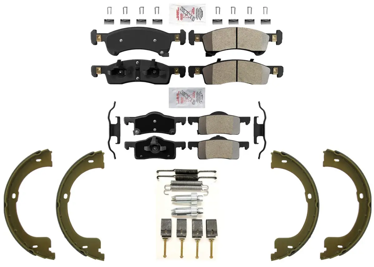 Ame Improved Performance Disc Brake Pads Parking Shoes For Ford Expedition 03-06 1