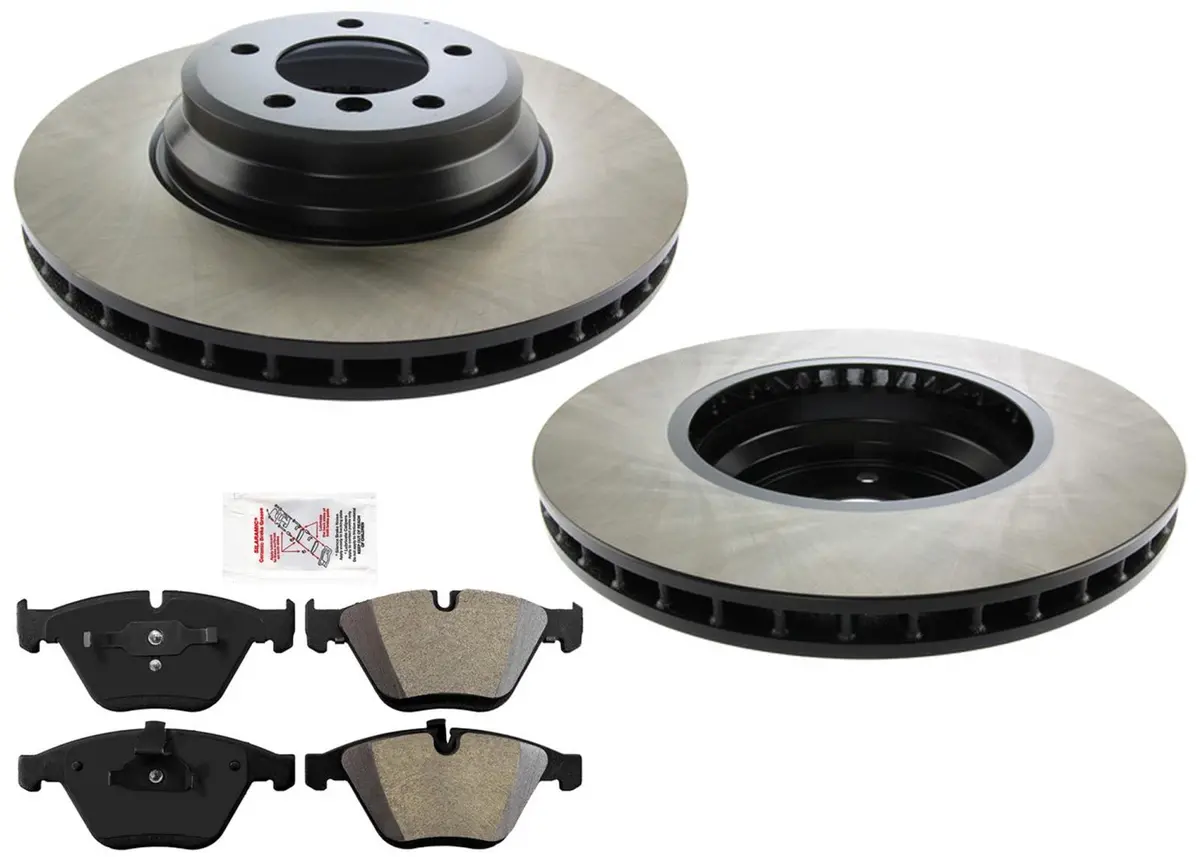 Front Performance Carbon Disc Brake Rotors & Pads For Bmw 335I Xdrive 2009-2012 1