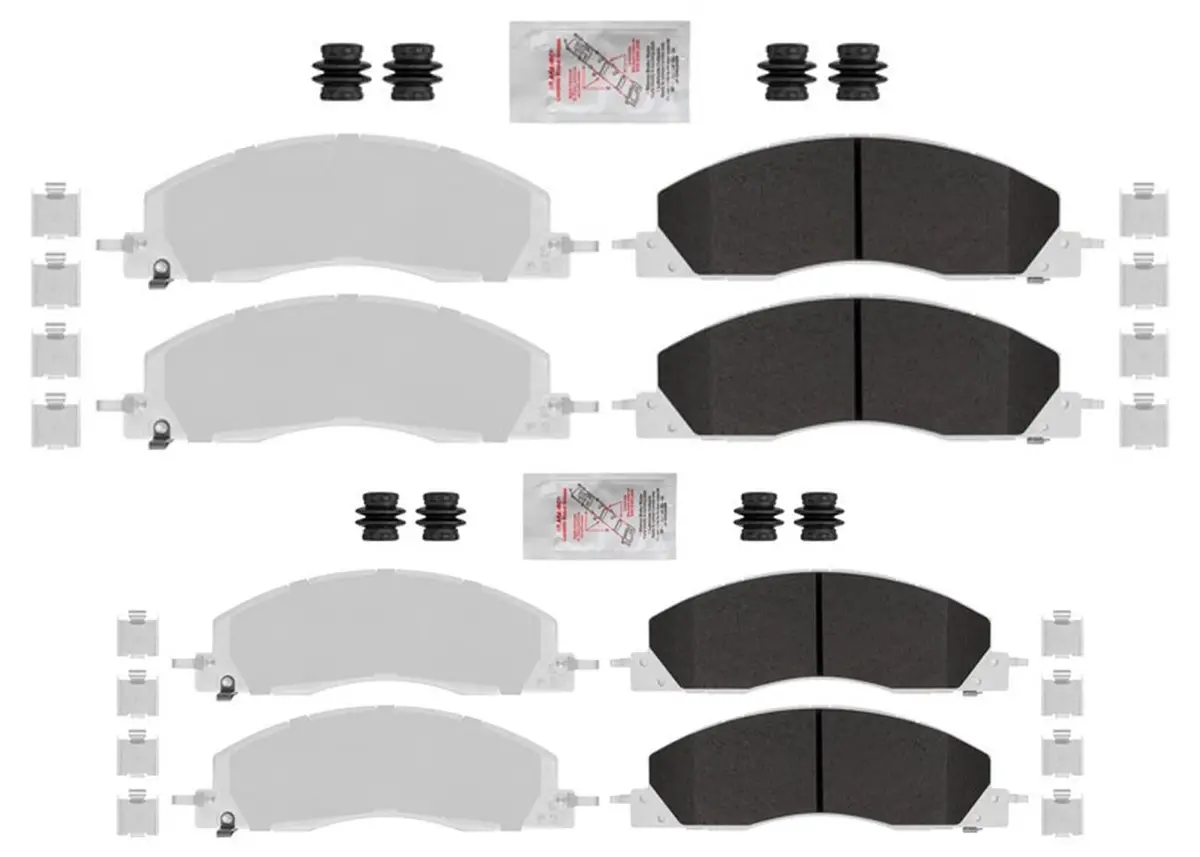 Front & Rear Fleet Galvanized Disc Brake Pads For Dodge Ram Pick Up 2500 09-2018 1