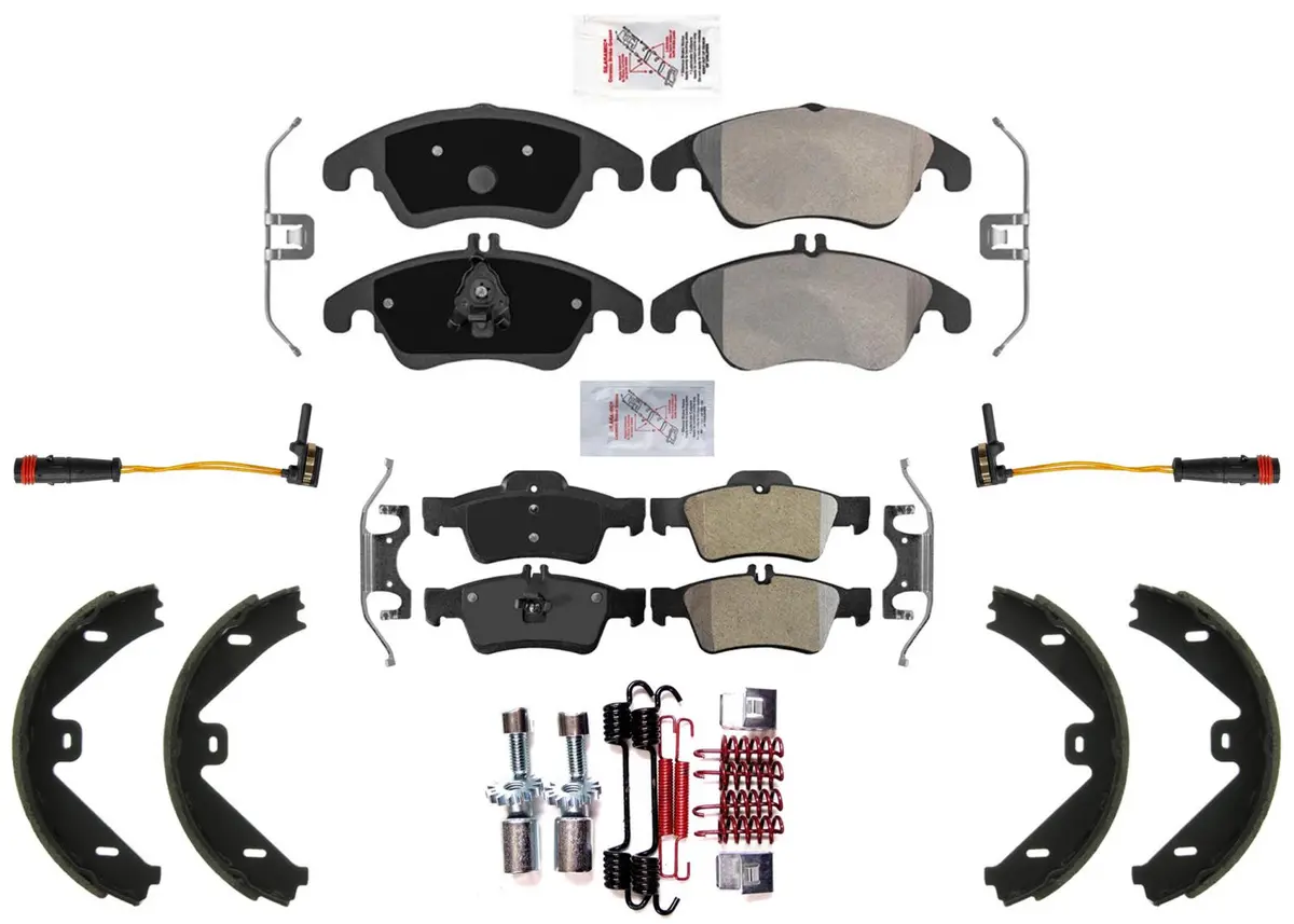 Semi Metallic Disc Brake Pads For Mercedes E350 10-16 4 Door Without Sport Pack 1