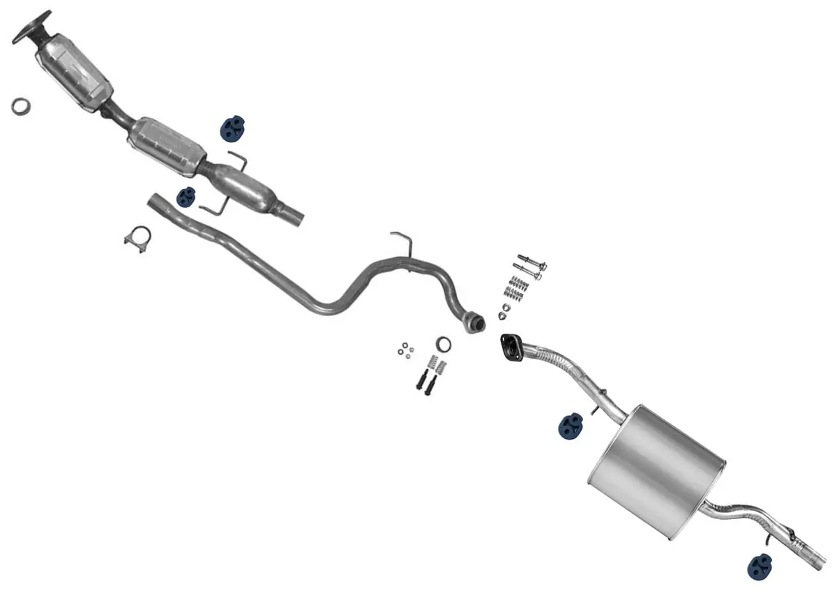 California Carb Catalytic Converter Ext Pipe Muffler For Yaris Sedan 07-11 1