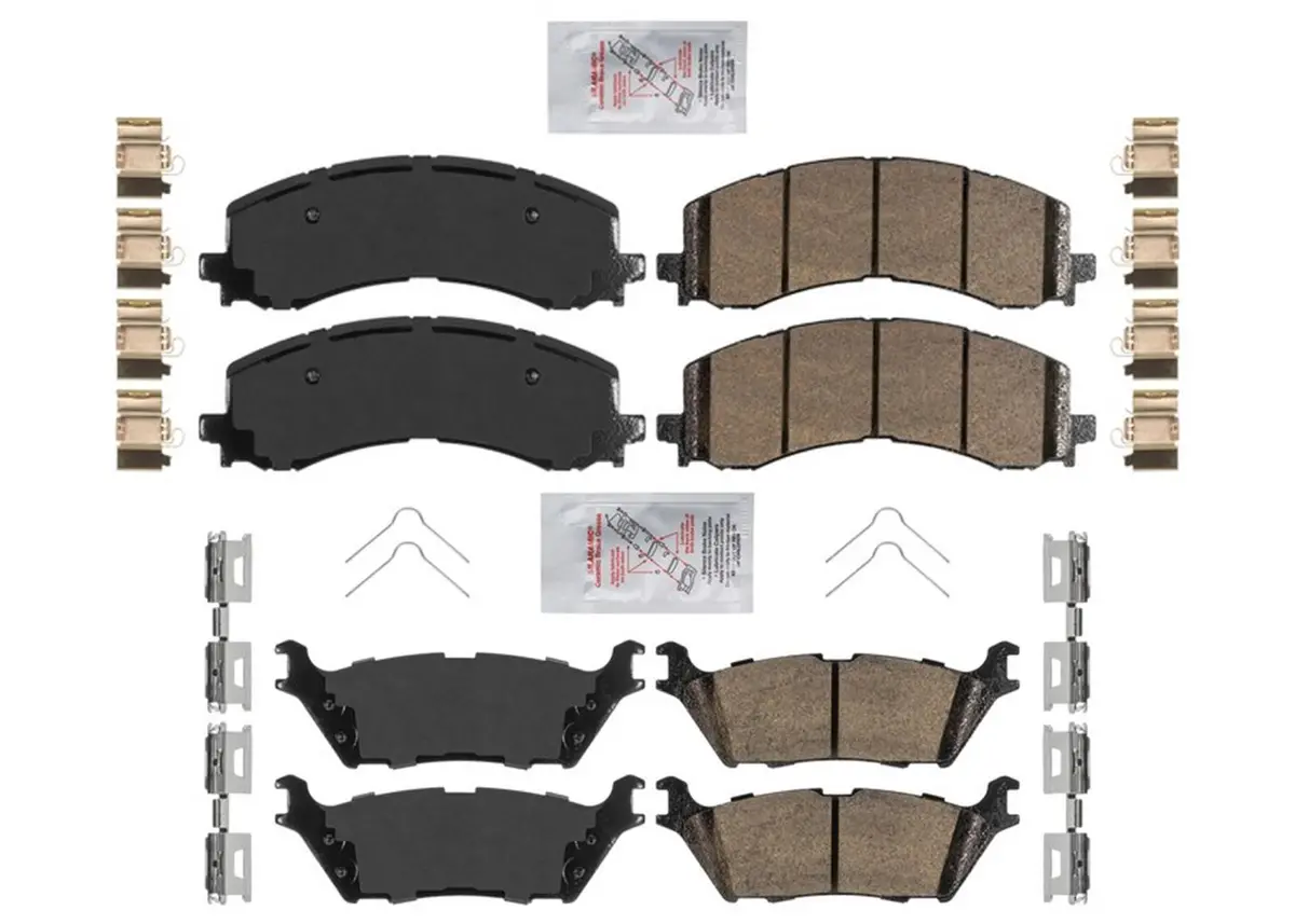 Front & Rear Ceramic Disc Brake Pad Set For Ford Expedition 2022 2023 2024 1