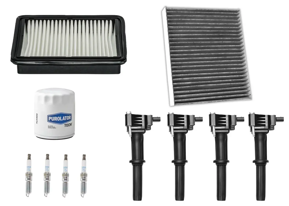 Ignition Coil & Filters Cabin Filter Spark Plugs For Chevrolet Spark 1.4L 16-20 1
