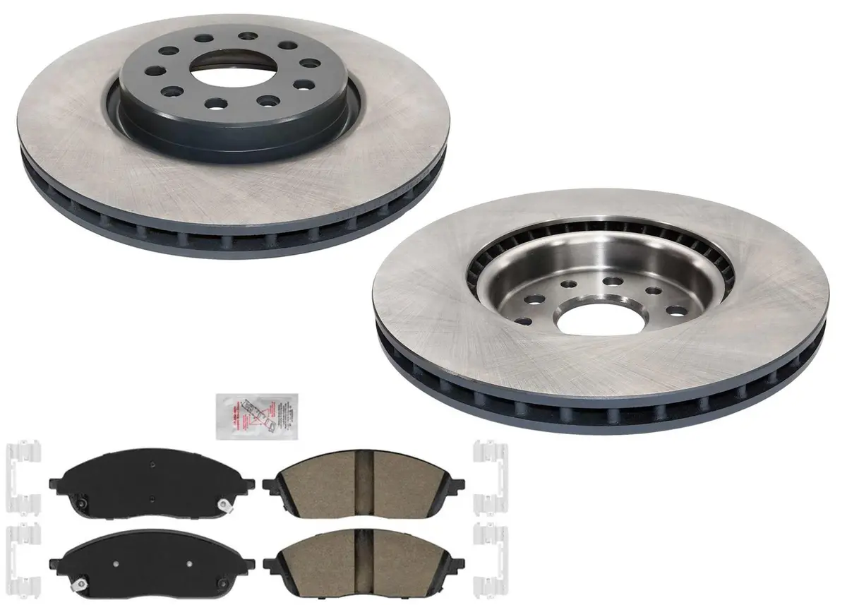 Front Coated Brake Rotors  Pad For Jeep Grand Cherokee 22-24 Heavy Duty 1