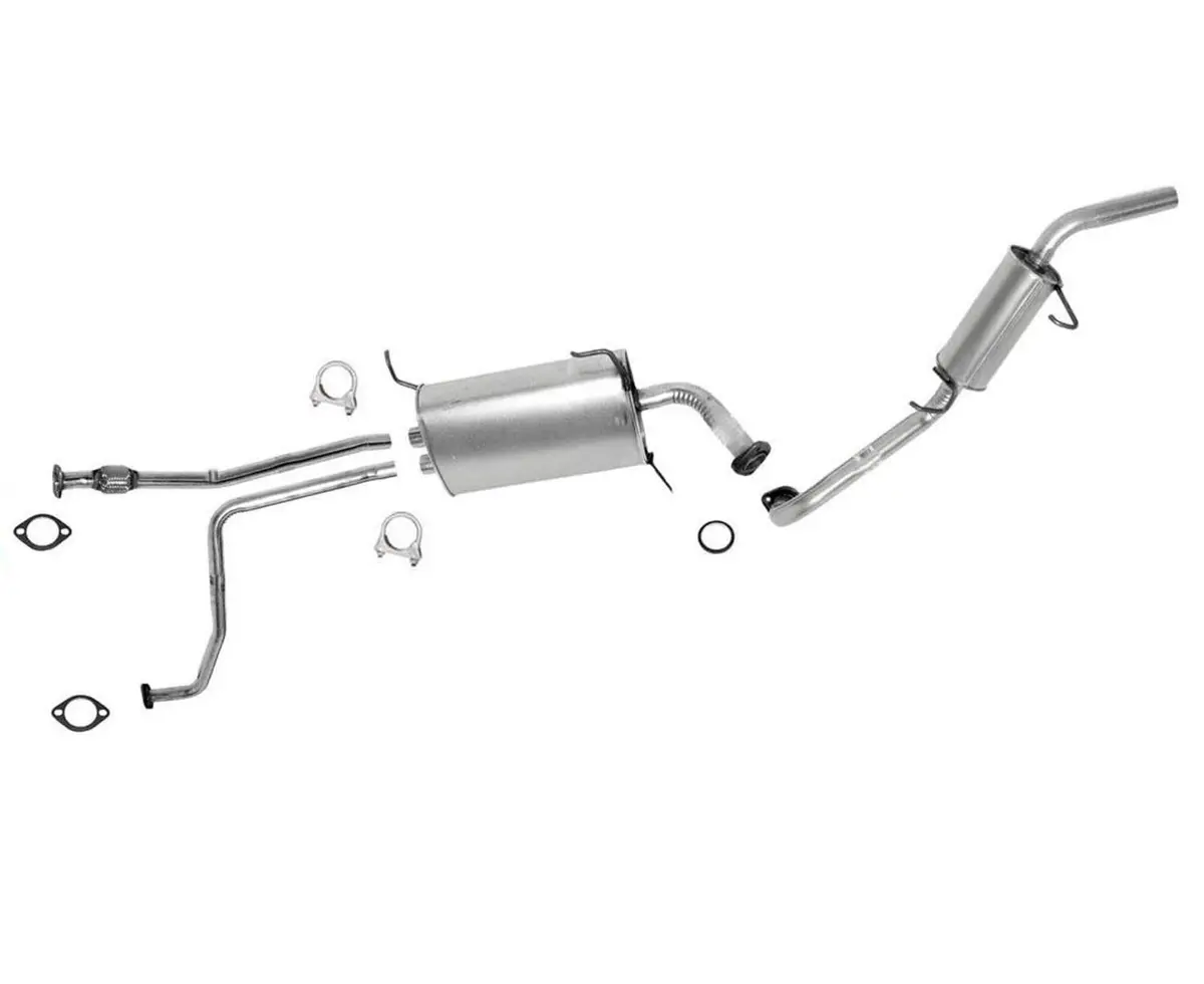 Exhaust System Muffler Flex Pipe Resonator Tail Pipe For Nissan Pathfinder 96-00 1